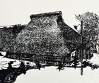 版画作品 民家 47